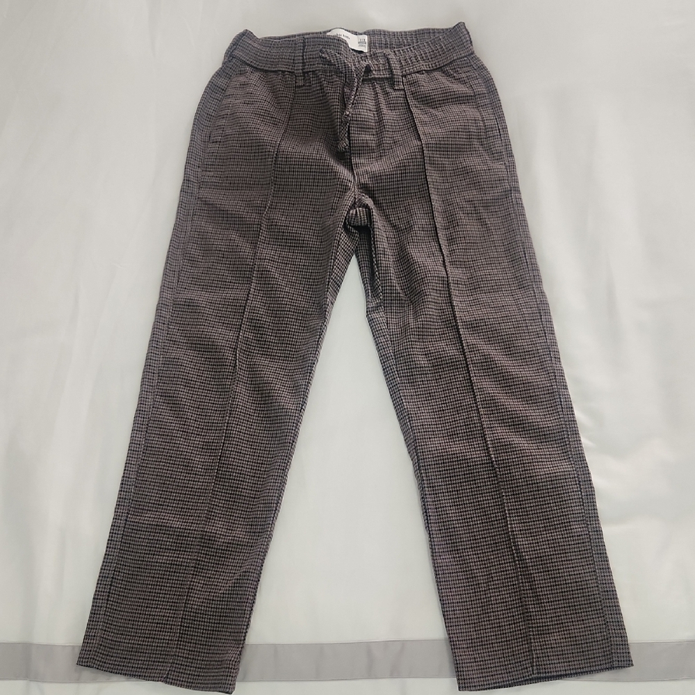 Abercrombie Kids Checkered Chinos - Black and Gray